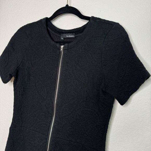 The Kooples Black Zip Front Mini Dress - Picture 7 of 13